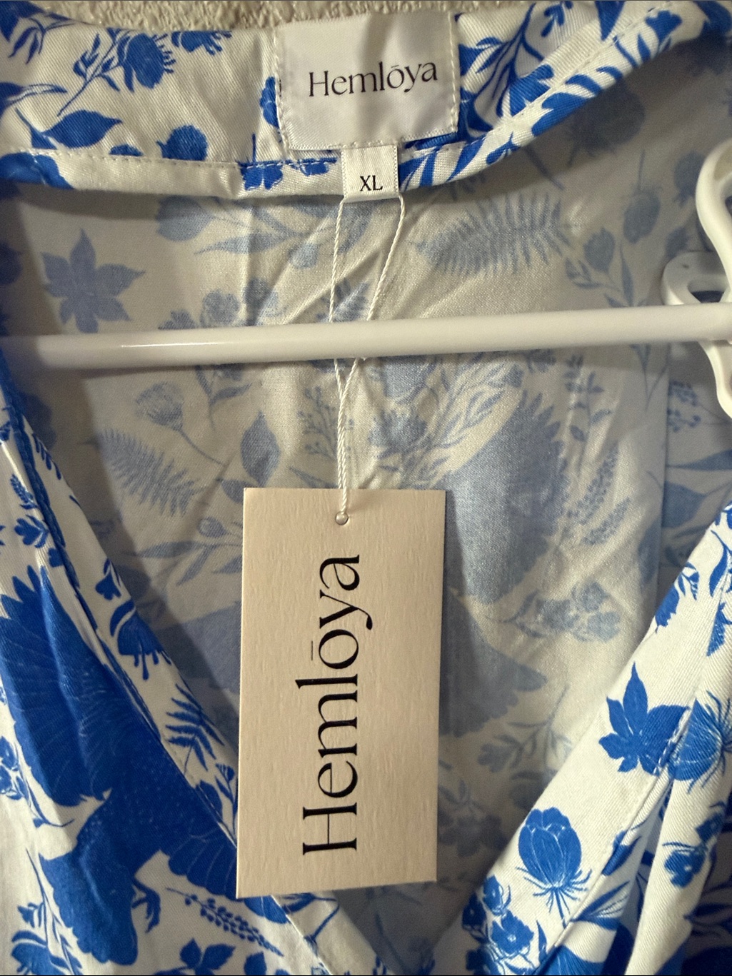 Hemolya Carmen Wrap Dress Blue Birds — image 4 of 5